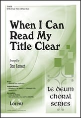 When I Can Read My Title Clear SATB choral sheet music cover